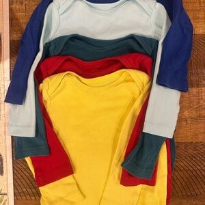 Primary 5 pack long sleeve onesies